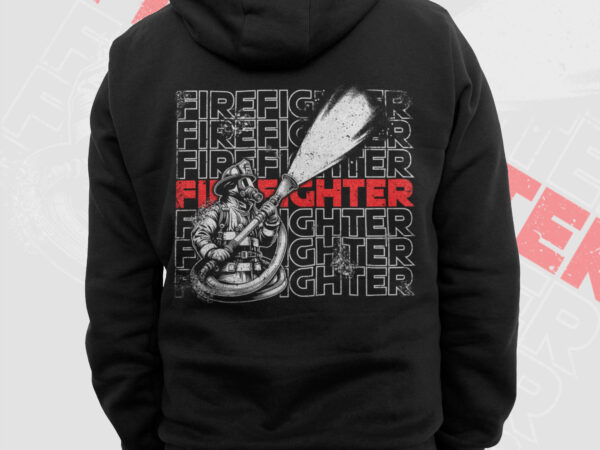 Thin red line firefighter png, fathers day png, fire man png, firefighting gift t shirt design, fire department rescue sublimation