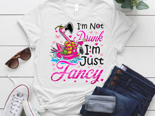 Flamingo i_m not drunk i_m just fancy t-shirt ltsp