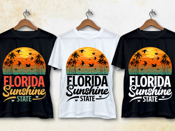 Florida sunshine state t-shirt design