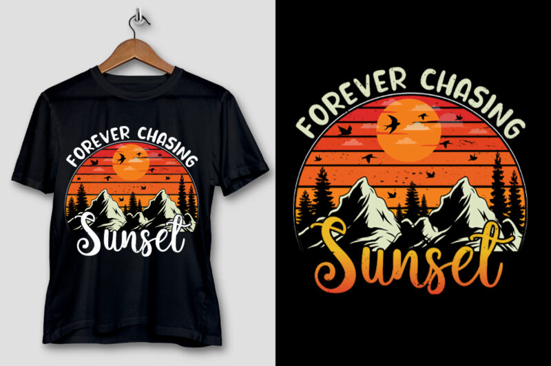 Forever Chasing Sunset T-Shirt Design