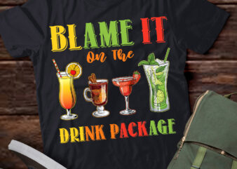 Funny Cruise Shirt 2024 Blame It On The Drink Package T-Shirt ltsp
