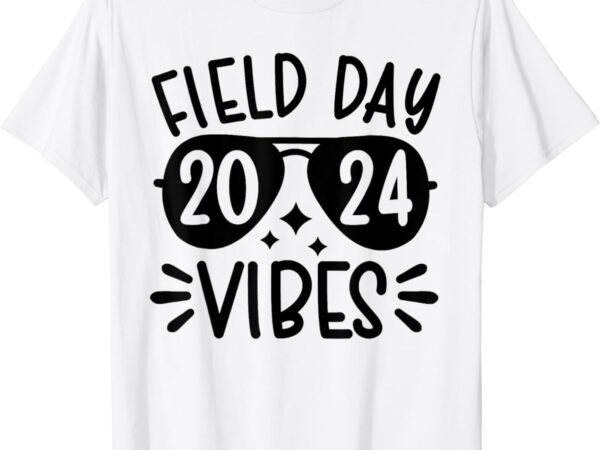 Funny field day vibes 2024 sunglasses teacher kid field day t-shirt