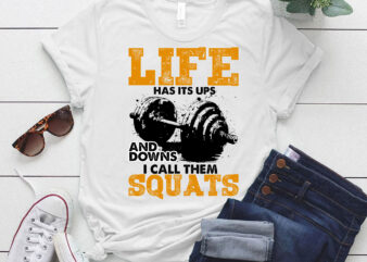 Funny Fitness Gym Workout Weights Squat Men Women Gift T-Shirt ltsp