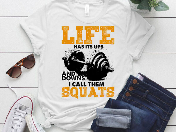 Funny fitness gym workout weights squat men women gift t-shirt ltsp