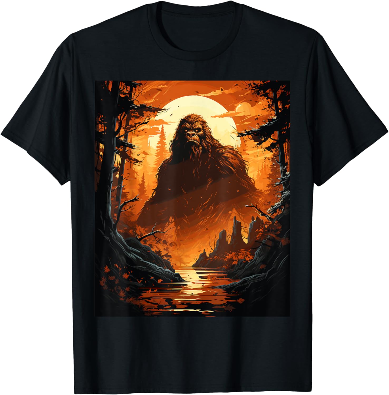 Funny Graphic Bigfoot Sasquatch T-Shirt - Buy t-shirt designs