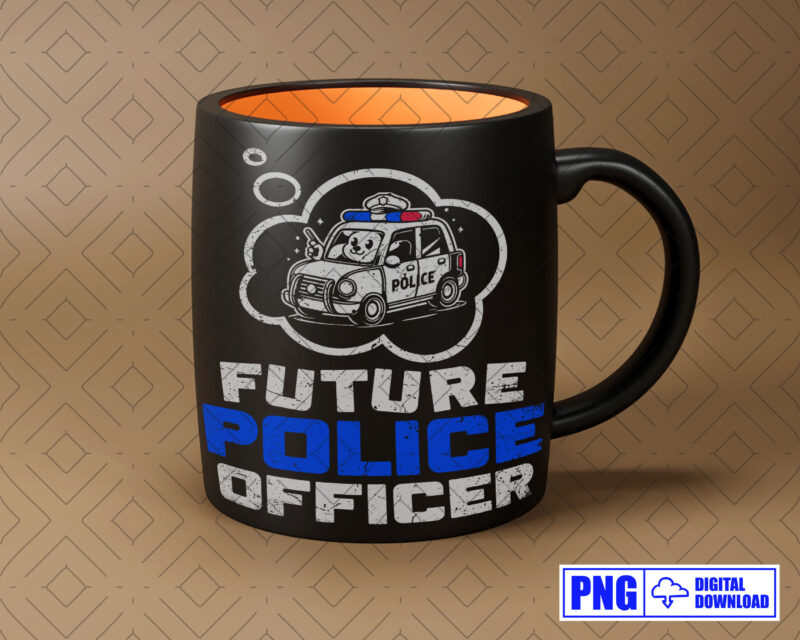 Future Police Officer Png, Thin Blue Line Police Tshirts, Police Sticker, Lazor Police, Police Apparel, Gift For Police Son, Fathers Day Png