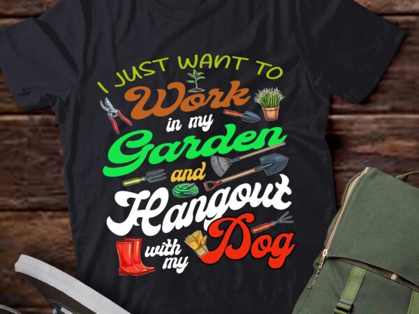 Gardening dog lover gardener garden plants t-shirt ltsp