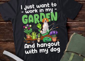 Gardening With My Beagle Dog Plant Lover Florist Gardener T-Shirt ltsp