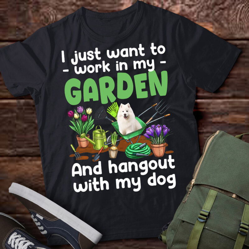 Gardening With My Shiba Dog Plant Lover Florist Gardener T-Shirt ltsp