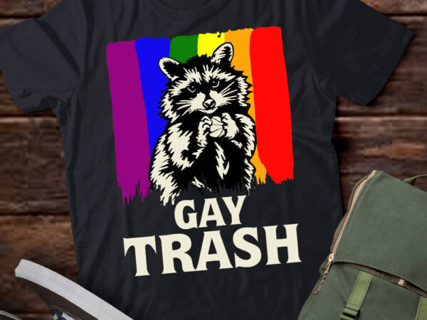 Gay trash shirt raccoon lgbt rainbow gay pride month vintage t-shirt ltsp