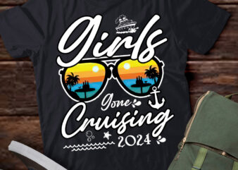 Girls Gone Cruising Lovers Vacation Cruise Trip Shirt LTSP t shirt design template