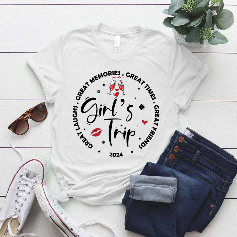 Girls Trip 2024 Vacation Tshirts, Girls Weekend Trip Shirt, Vacay Mode Shirt LTSP