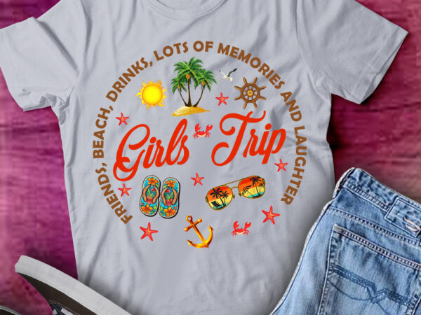 Girls trip vacation weekend summer vacation ltsp t shirt design template