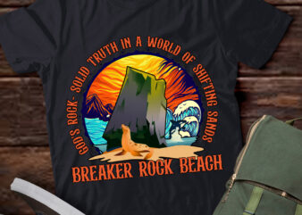 God_s Rock-Solid Retro Breaker Rock Beach VBS 2024 Christian T-Shirt ltsp