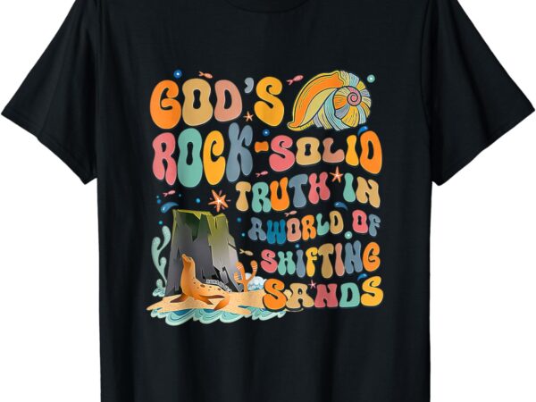 God’s rock solid breaker rock beach vbs 2024 christian t-shirt