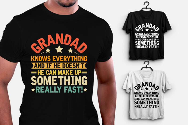 Grandad Knows Everything T-Shirt Design