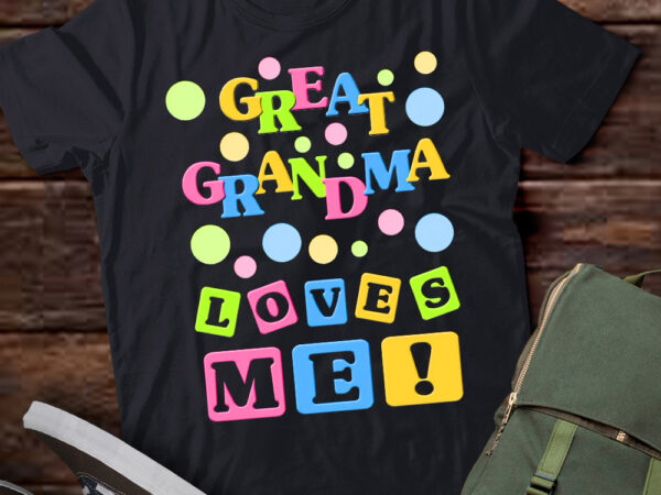 Great grandma love me t shirt design template