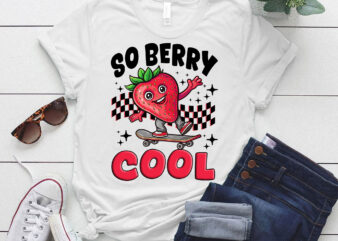 Groovy So Berry Cool Fruit Lover Strawberry Season For Boy T-Shirt ltsp