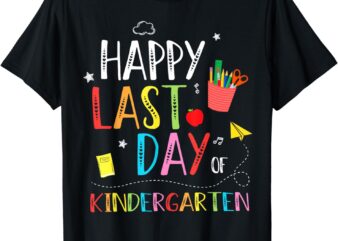 Happy Last Day Of Kindergarten Hello Summer Graduation Gifts T-Shirt