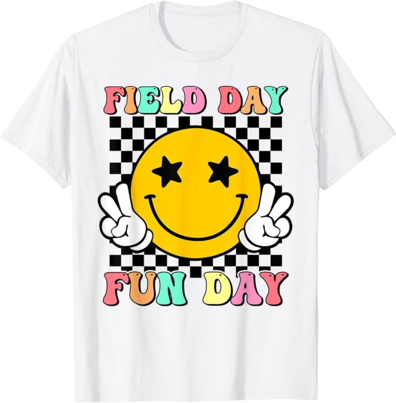 Hippie Field Day Fun Day For Teacher Kids Field Trip 2024 T-Shirt