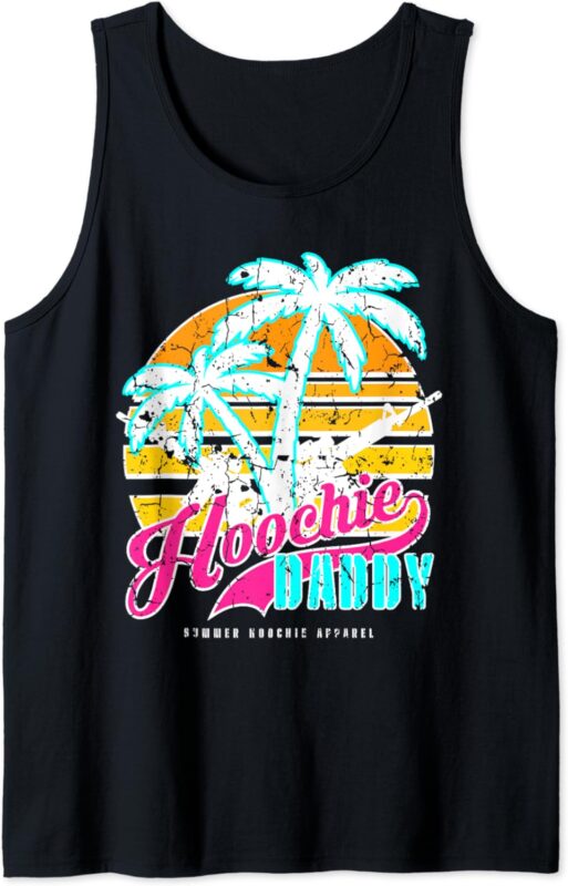 Hoochie Daddy Tropical Tactical AR Gym & Fitness Surfing Co Tank Top