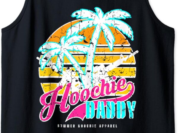 Hoochie daddy tropical tactical ar gym & fitness surfing co tank top graphic t shirt