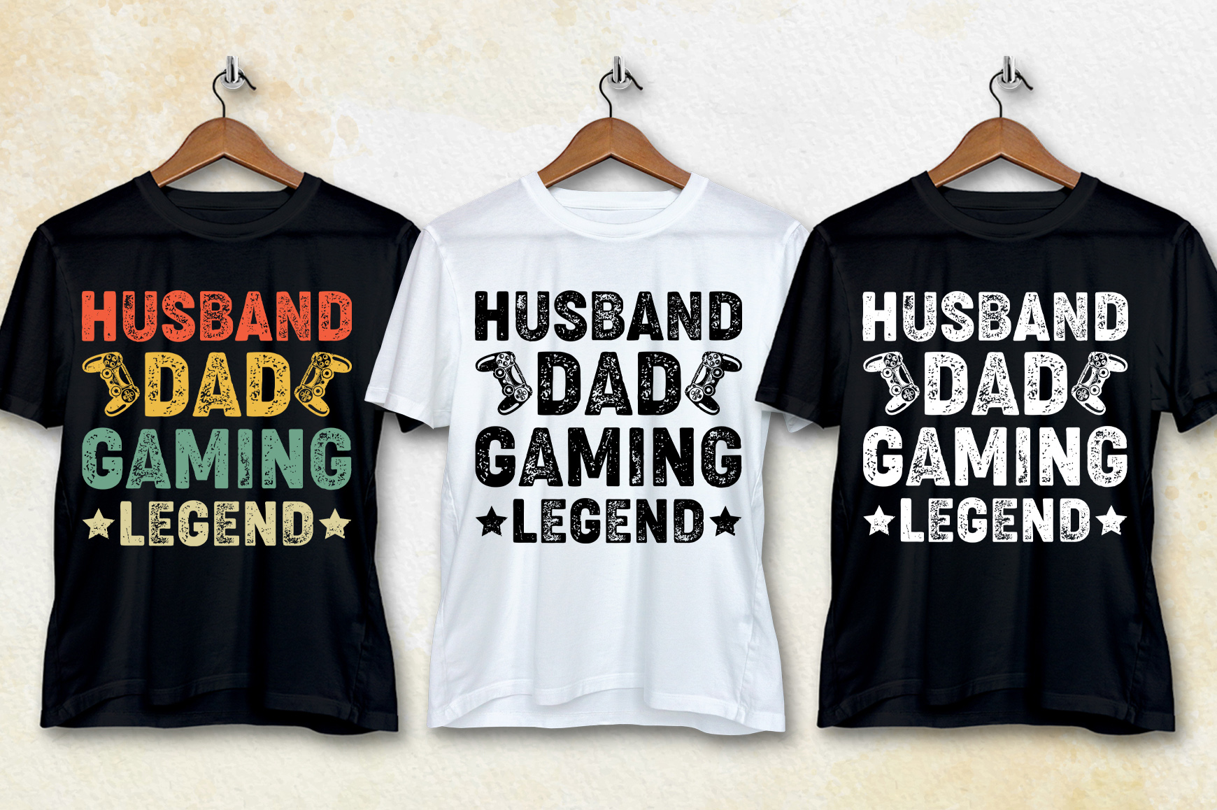 Husband Dad Gaming Legend T-Shirt Design - Buy t-shirt designs