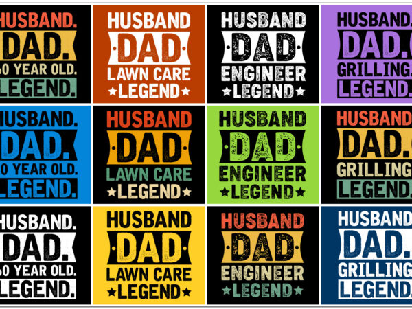 Husband t-shirt design bundle