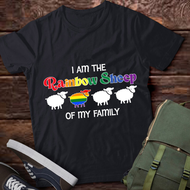 I Am Rainbow Sheep Of My Family Gay Lesbian LGBT Pride Month T-Shirt ltsp