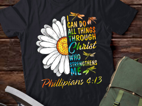 I can do all things through christ religious, butterfly art t-shirt ltsp