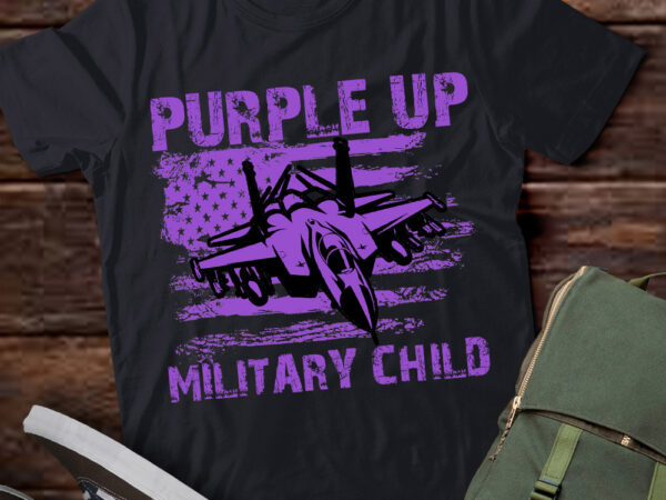 I purple up month of military child kids air force us flag t-shirt ltsp