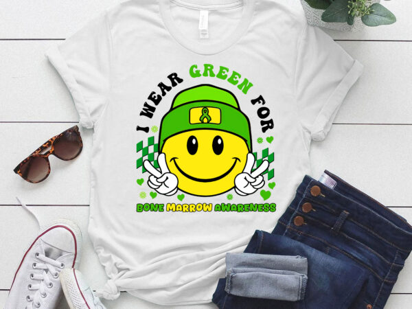 I wear green for bone marrow awareness t-shirt ltsp