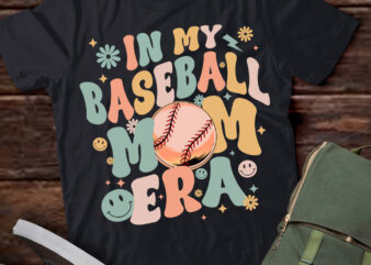 In My Baseball Mom Era Groovy Baseball Mom Team Mother_s Day Sweatshirt PN