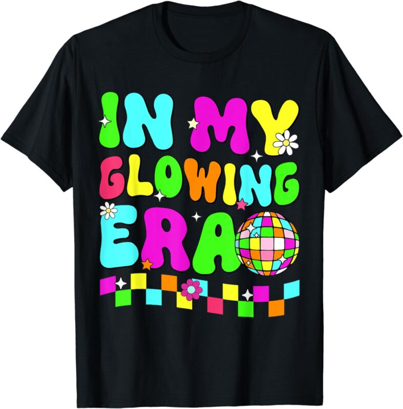 In My Glowing Era Tie Dye Bright Hello Summer Vacation Trips T-Shirt