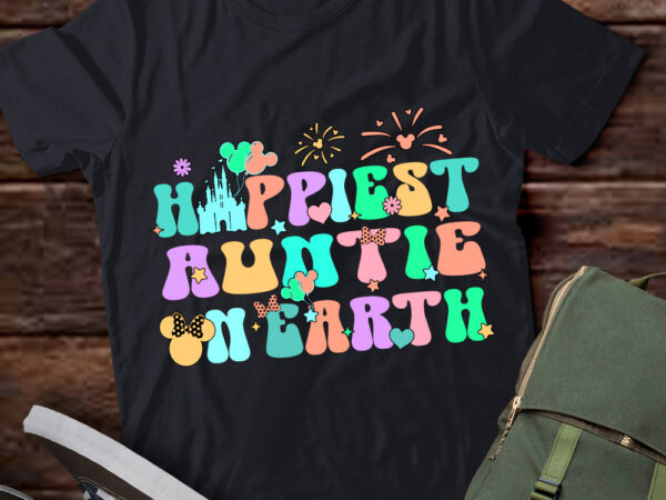 In my happiest auntie on earth era groovy mom mother_s day t-shirt ltsp