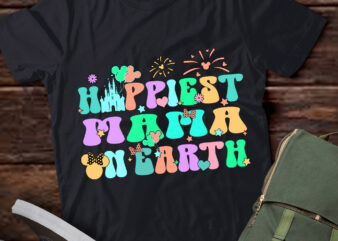 In My Happiest Mama On Earth Era Groovy Mom Mother_s Day T-Shirt ltsp