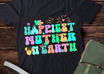 In My Happiest Mother On Earth Era Groovy Mom Mother_s Day T-Shirt ltsp