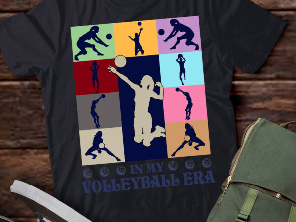 In my volleyball era retro vintage volleyball sport game day t-shirt ltsp