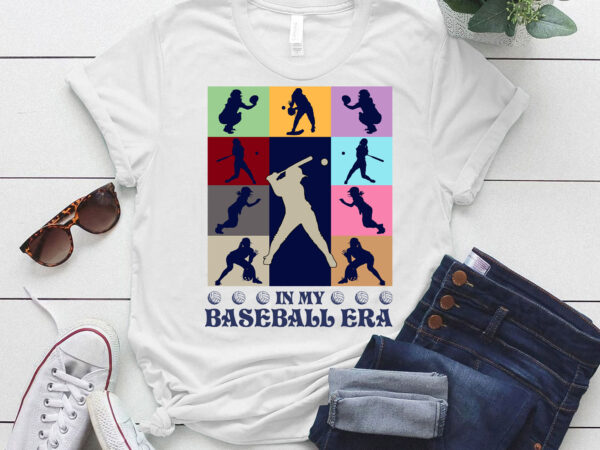 In my baseball era retro vintage baseball sport game day t-shirt ltsp