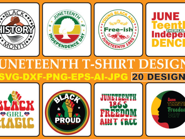 Juneteenth t-shirt design bundle