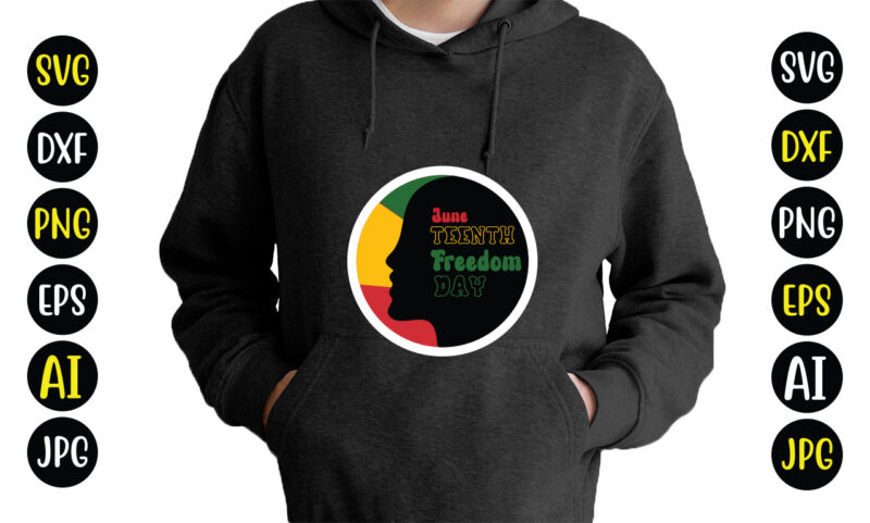 June Teenth Freedom Day T-Shirt Design