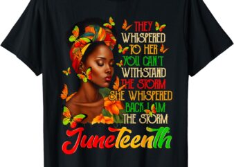 Juneteenth Afro American Black Women Black History Month T-Shirt