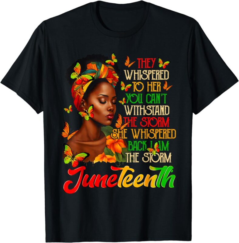 Juneteenth Afro American Black Women Black History Month T-Shirt