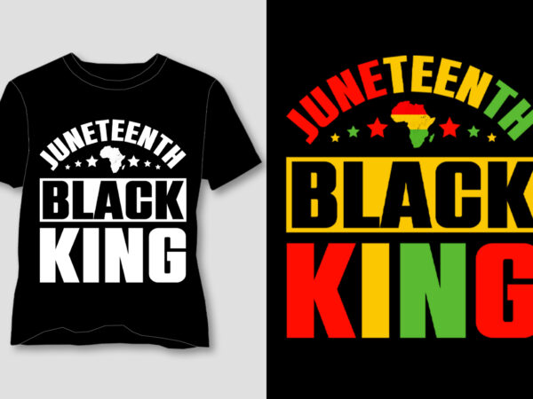 Juneteenth black king t-shirt design