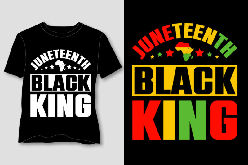 Juneteenth Black King T-Shirt Design