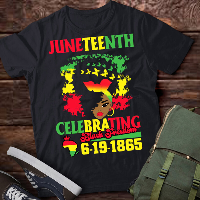 Juneteenth Celebrating Black Freedom 1865 African American T-Shirt ltsp