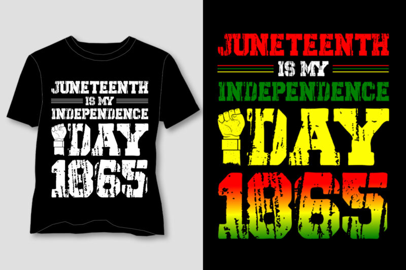 Juneteenth Is My Independence Day 1865 T-Shirt Design