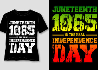 Juneteenth Is the Real Independence Day 1865 T-Shirt Design