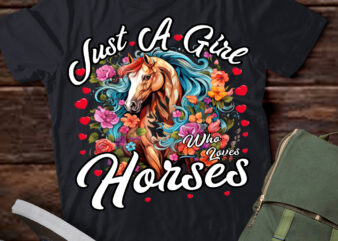 Just A Girl Who Loves Horses Horse T-Shirt ltsp