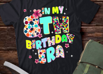 Kids In My 8th Birthday Era Girl Gifts Seven Bday 7 Year Old T-Shirt ltsp